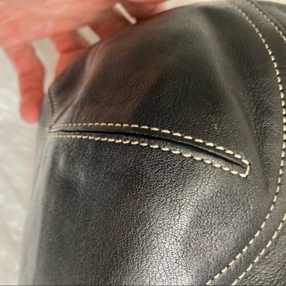 Coach vintage black leather soho tote bag - Picture 10 of 12